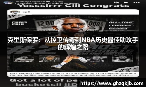 克里斯保罗：从控卫传奇到NBA历史最佳助攻手的辉煌之路